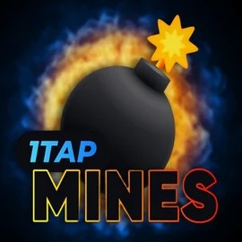 1Tap Mines slot logo by Turbo Games at Catspins Casino