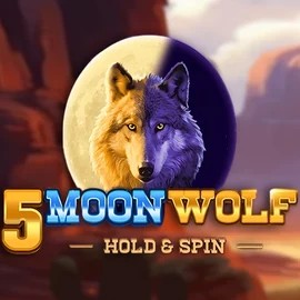 Official Slots logo: 5 Moon Wolf by Apparat Gaming at Catspins Casino