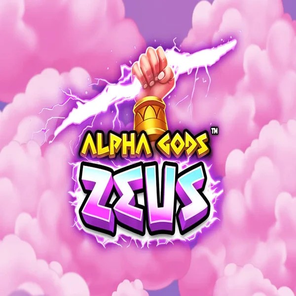 Alpha Gods Zeus logo by PearFiction Studios at Catspins Casino