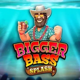 Bigger Bass Splash online game logo by Pragmatic Play on catspinscasinoo.eu