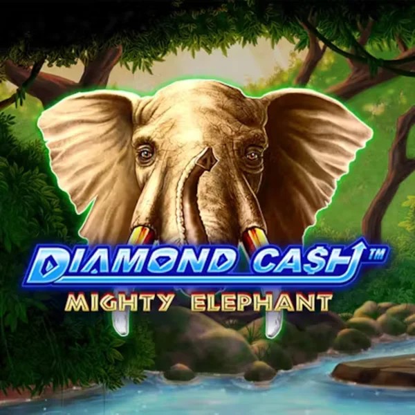 Diamond Cash Mighty Elephant slot visual from Greentube available on catspinscasinoo.eu