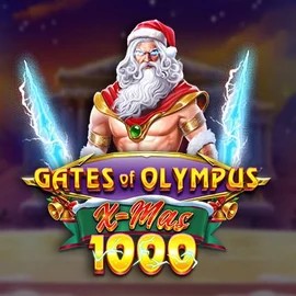 Official Slots logo: Gates of Olympus Xmas 1000 by Pragmatic Play at Catspins Casino
