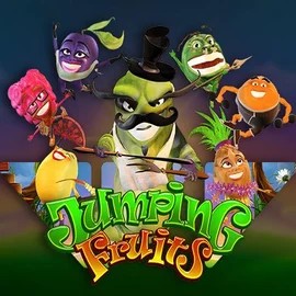 Jumping Fruits logo by Wazdan Catspins Casino