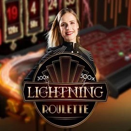 Lightning Roulette game by Evolution – logo hosted on Catspins Casino