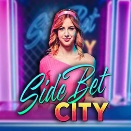 Side Bet City slot logo by Evolution at Catspins Casino