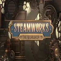 Steamworks The Workshop logo – Slots by Peter & Sons at Catspins Casino